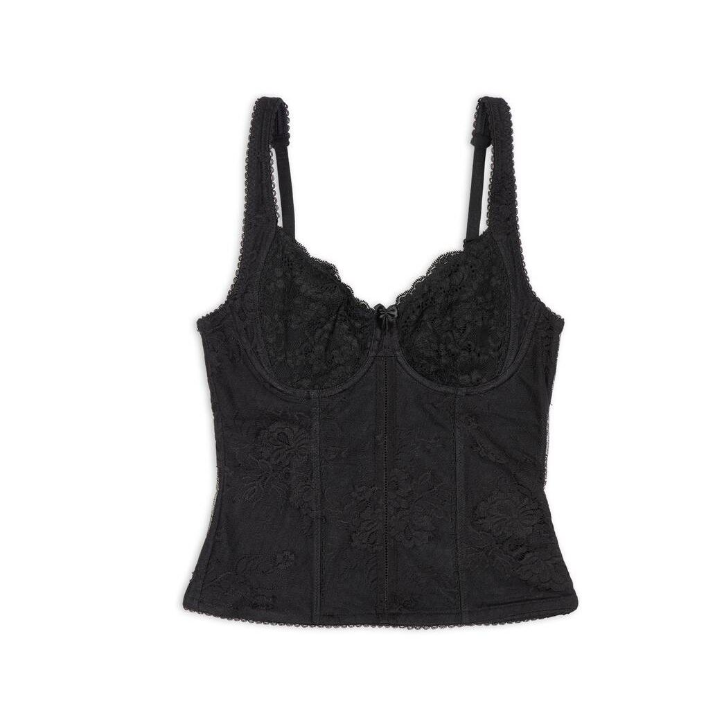 Women\'s Balenciaga Lingerie Tops Black | 5197HTKDC