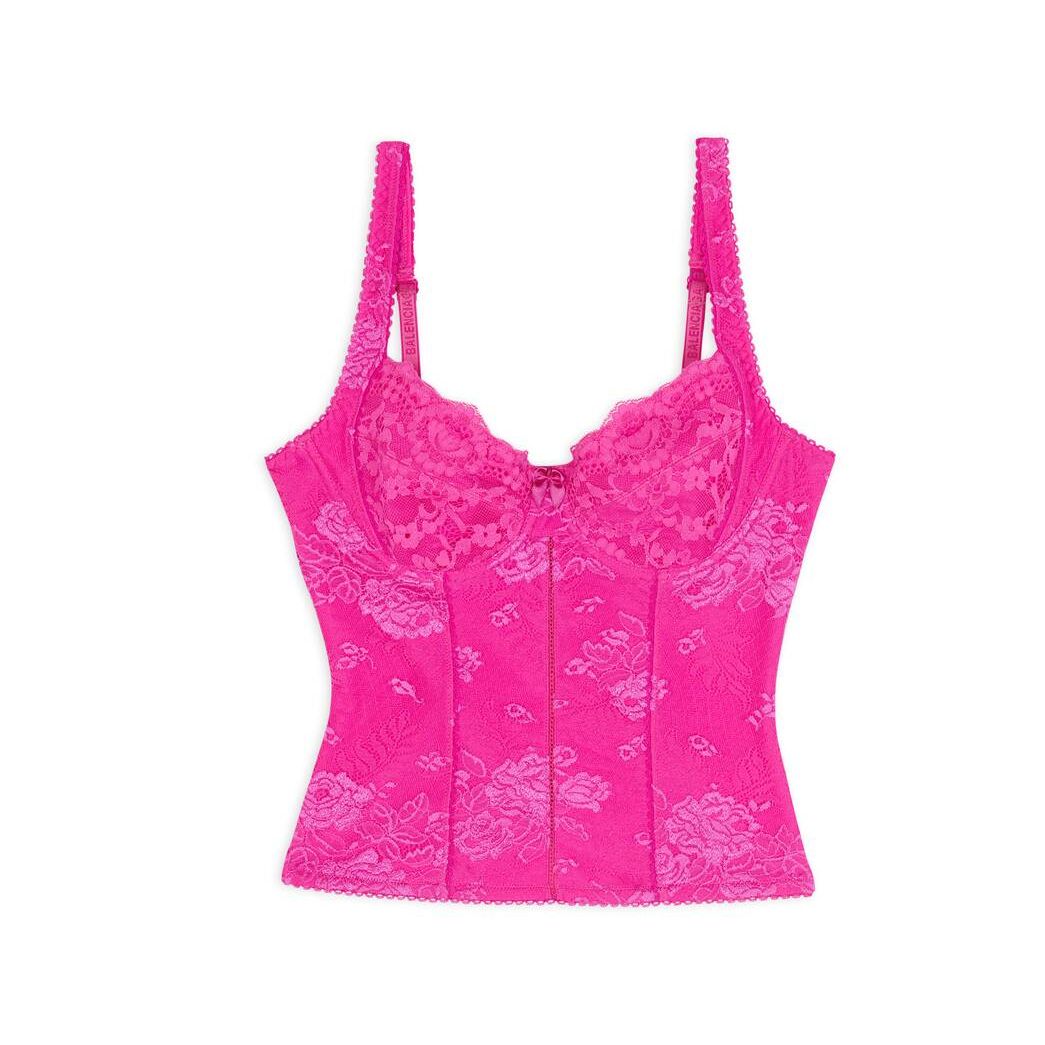 Women's Balenciaga Lingerie Tops Pink | 3852OVKGU