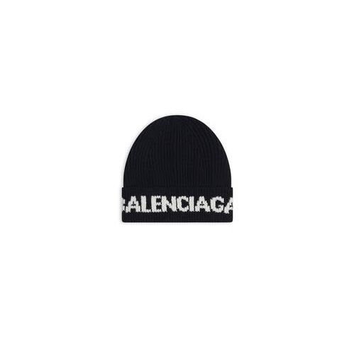 Women's Balenciaga Logo Caps Black | 2318KTPBU