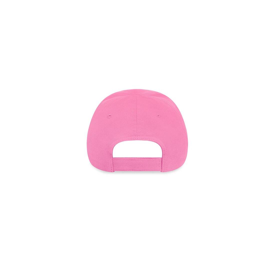 Women's Balenciaga Logo Caps Pink | 0285KHIMC