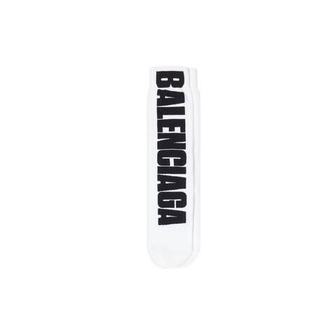 Women's Balenciaga Logo Socks White | 3195DOTCW