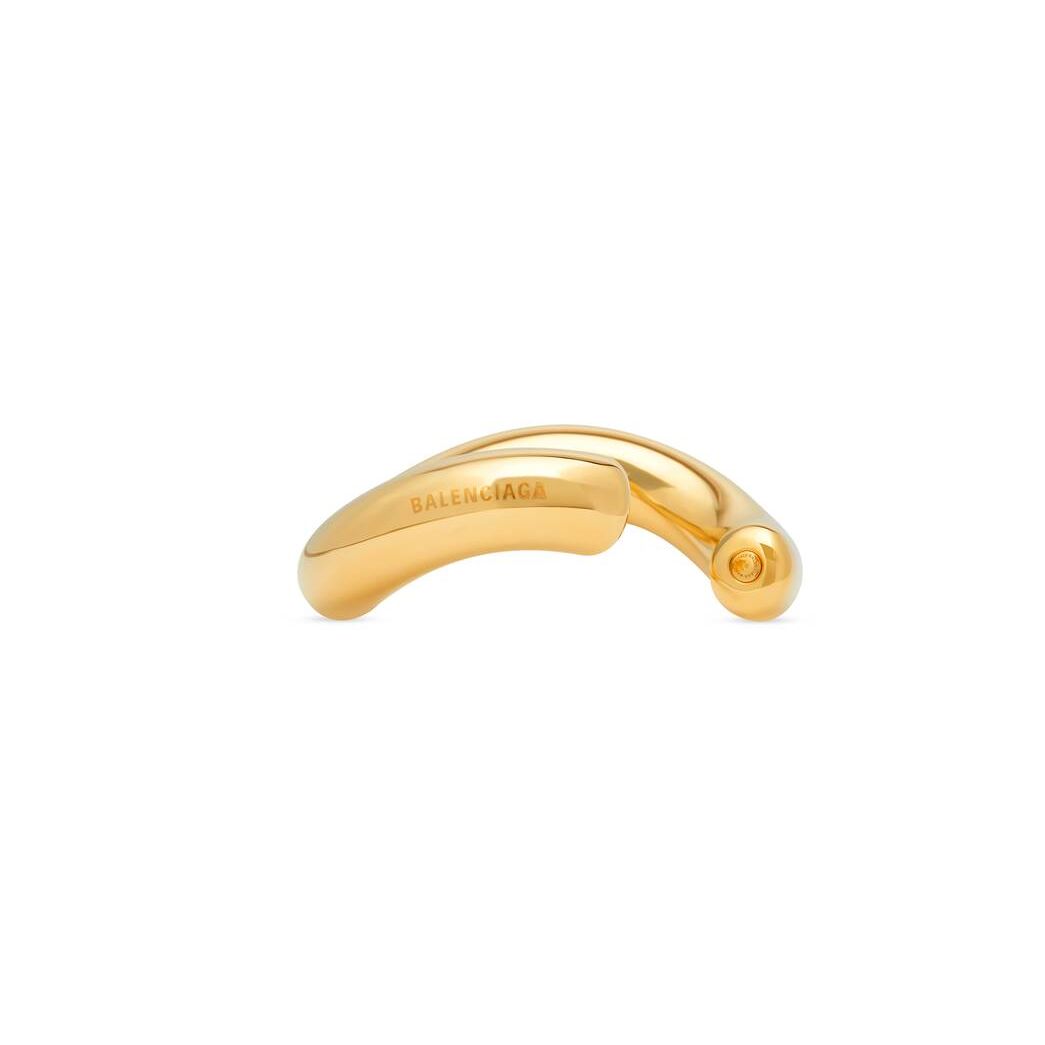 Women's Balenciaga Loop Cuff Jewelry Gold | 7012IYFJK