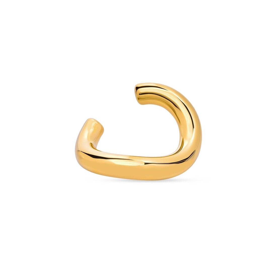 Women\'s Balenciaga Loop Cuff Jewelry Gold | 7012IYFJK