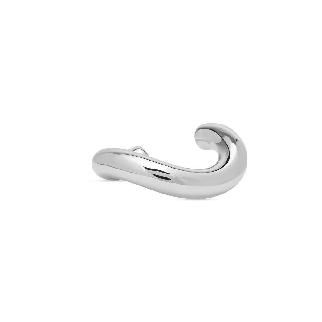 Women's Balenciaga Loop Cuff Jewelry Silver | 7812DLRAE