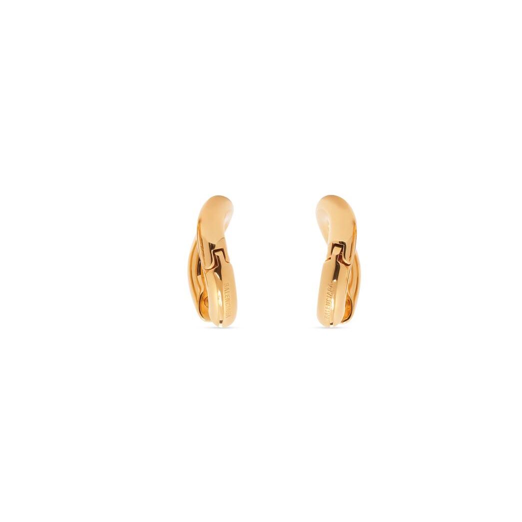 Women's Balenciaga Loop Earrings Jewelry Gold | 9407DQXUV