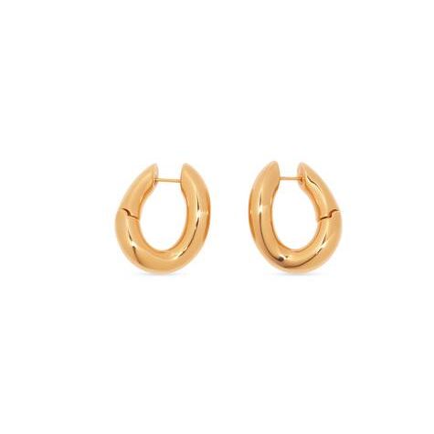 Women's Balenciaga Loop Earrings Jewelry Gold | 9407DQXUV