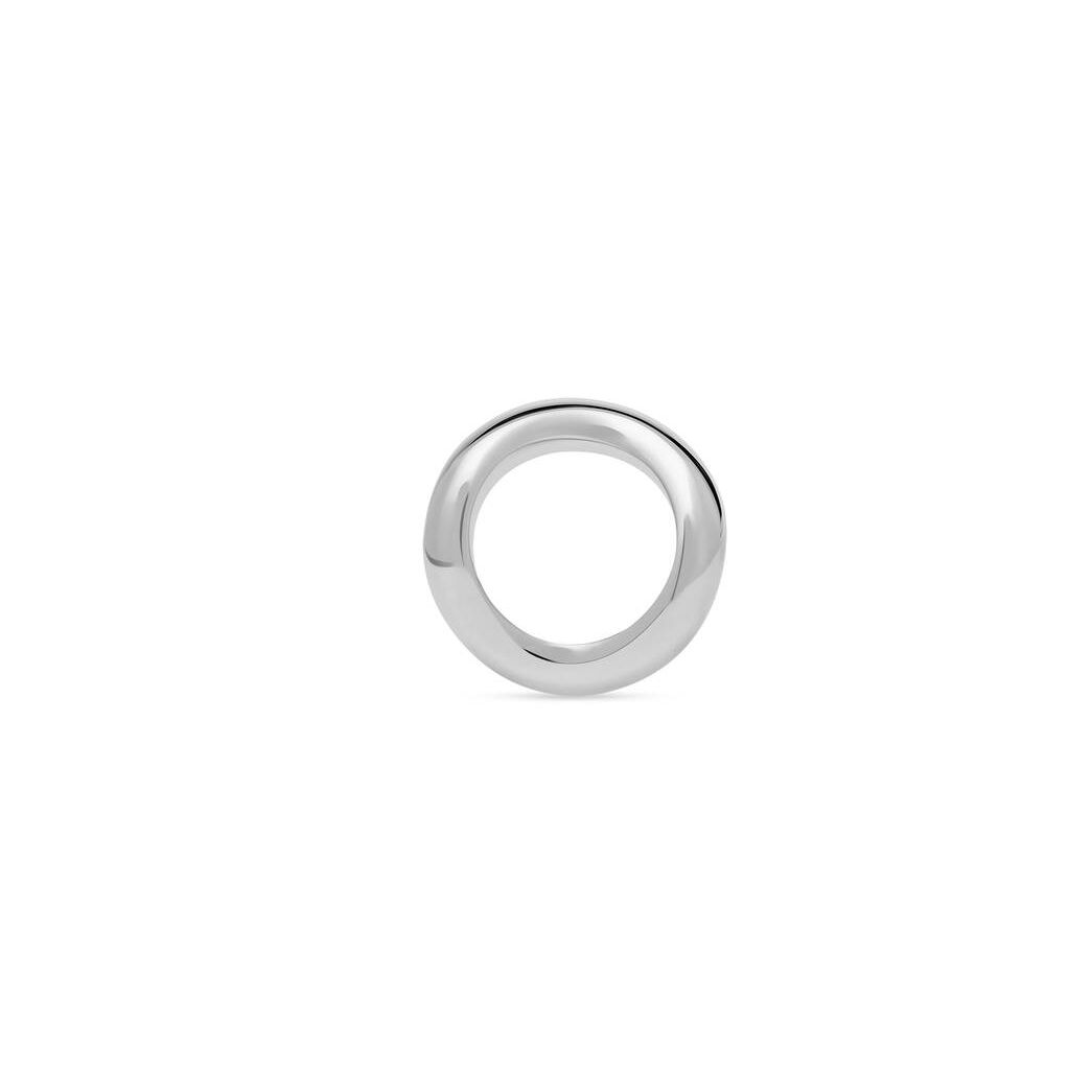 Women's Balenciaga Loop Ring Jewelry Silver | 8574NQASJ