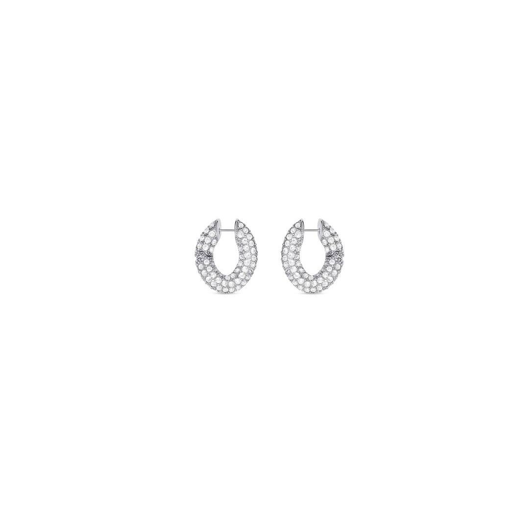 Women\'s Balenciaga Loop Xs Earrings Jewelry Silver | 0743NXVOM