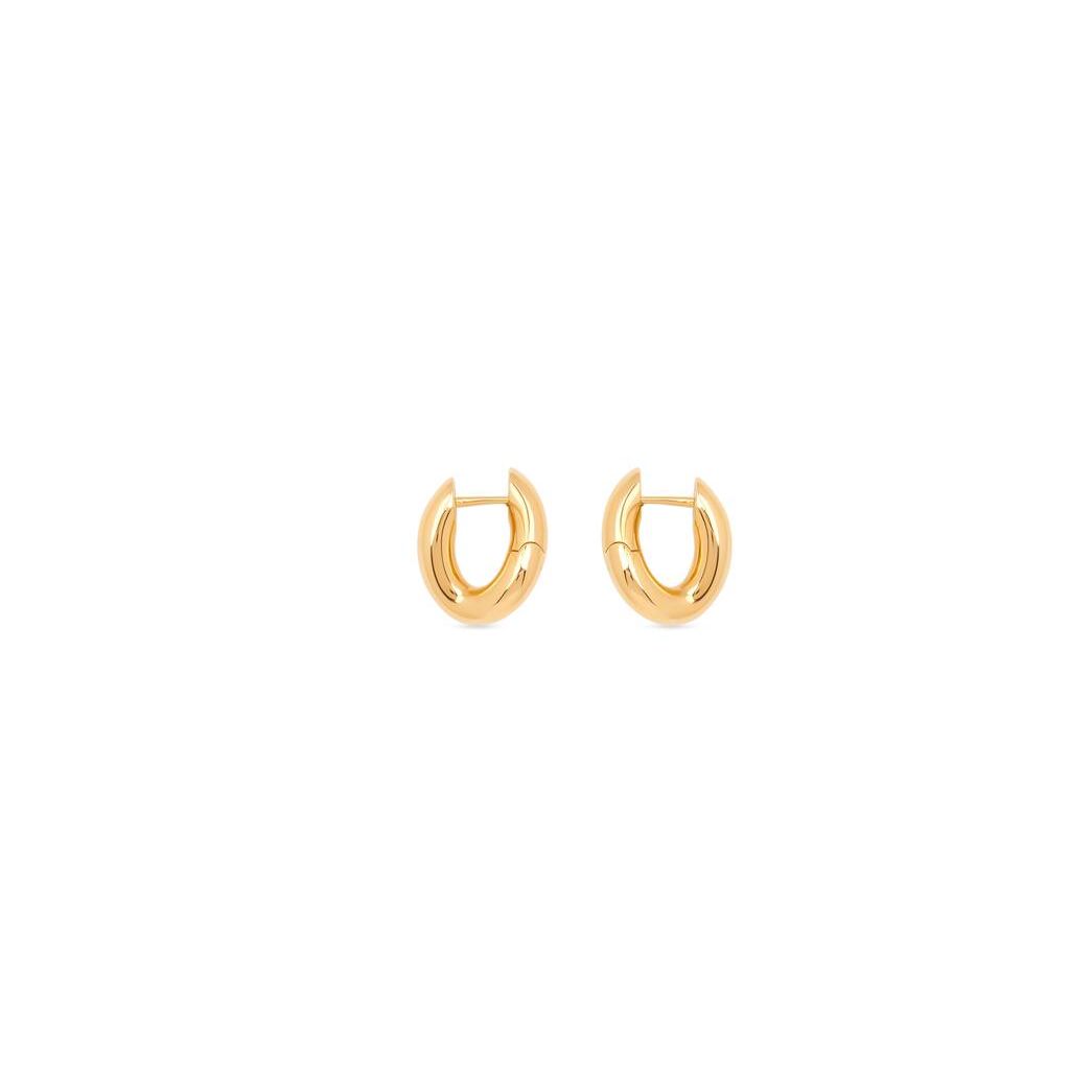 Women's Balenciaga Loop Xxs Earrings Jewelry Gold | 3829NCYPD