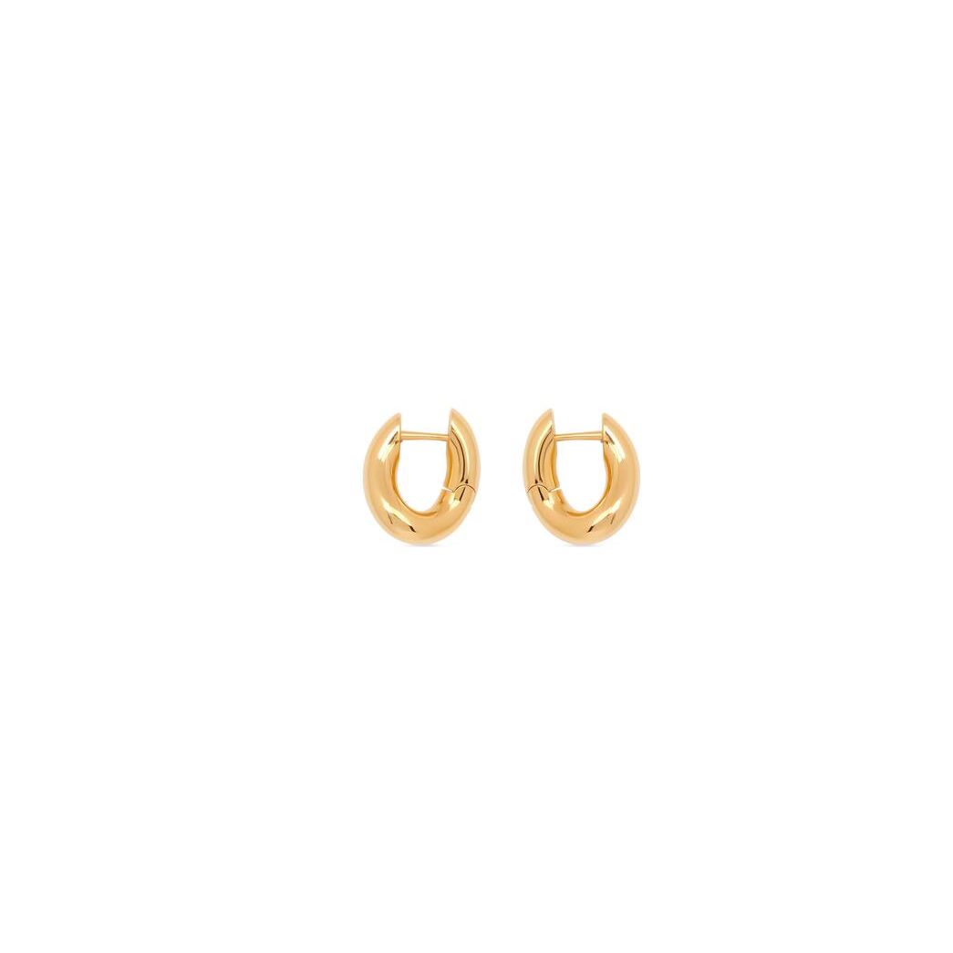 Women\'s Balenciaga Loop Xxs Earrings Jewelry Gold | 3829NCYPD