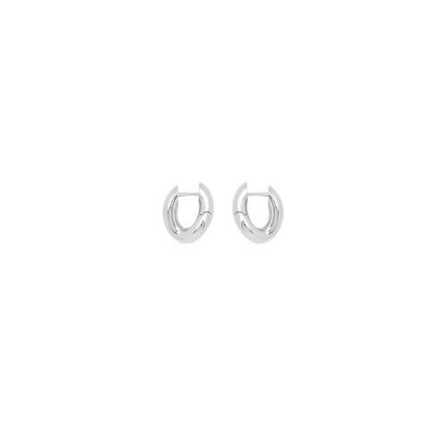 Women's Balenciaga Loop Xxs Earrings Jewelry Silver | 5680EXZDS