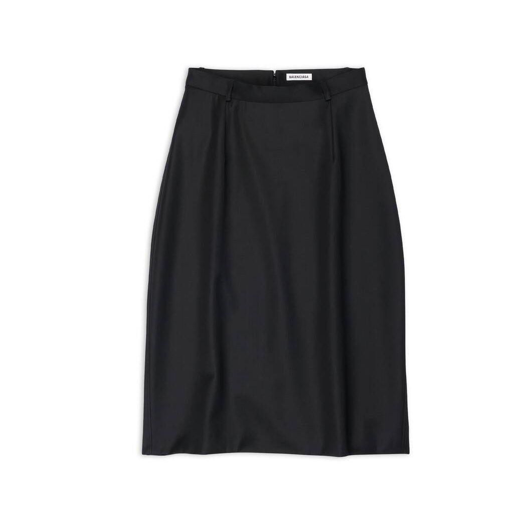 Women's Balenciaga Loose Skirts Black | 0618MWVOA