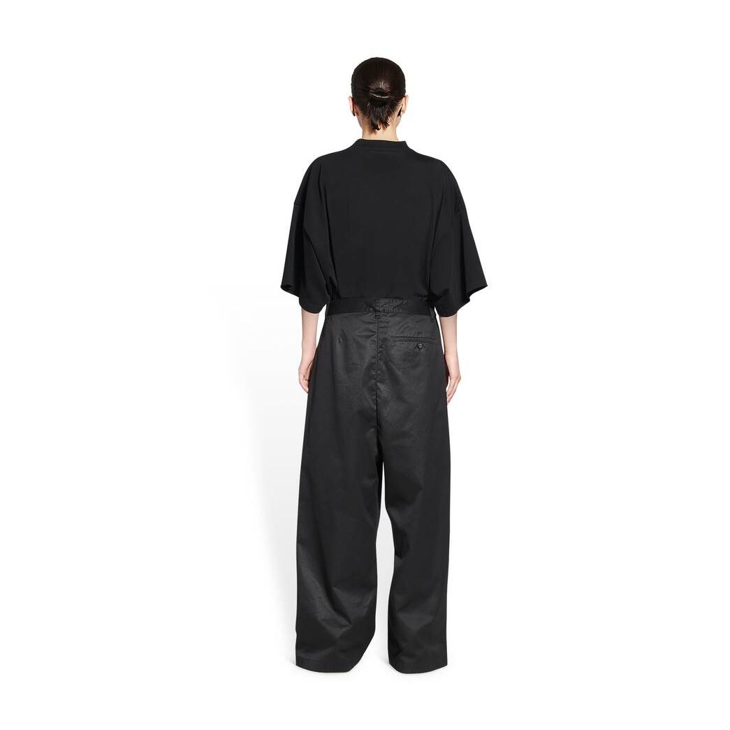 Women's Balenciaga Low Crotch Pants Black | 8305XCWNQ