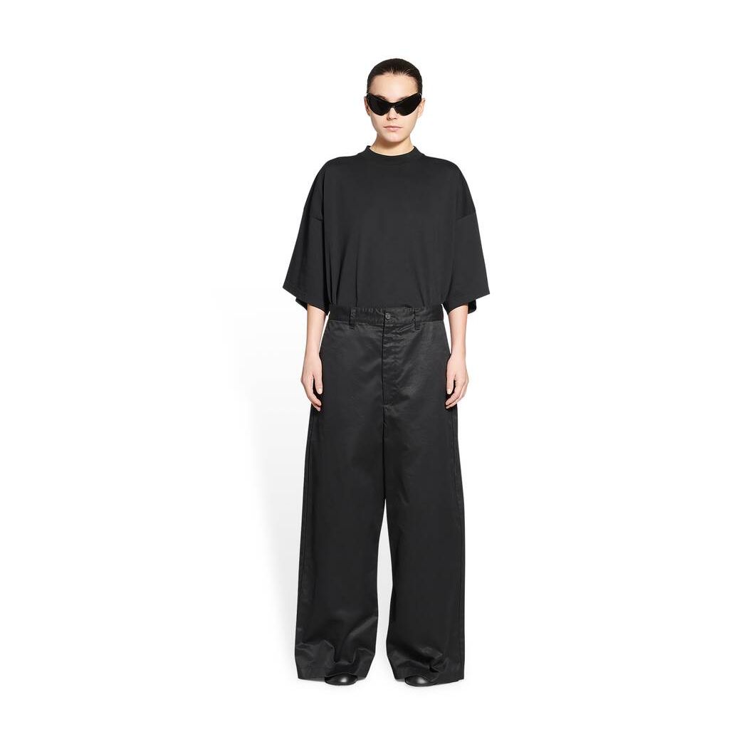 Women\'s Balenciaga Low Crotch Pants Black | 8305XCWNQ