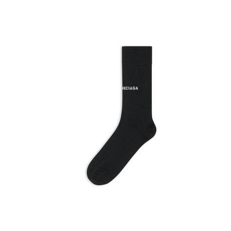 Women's Balenciaga Lurex Classic Socks Black | 7850BVGTY