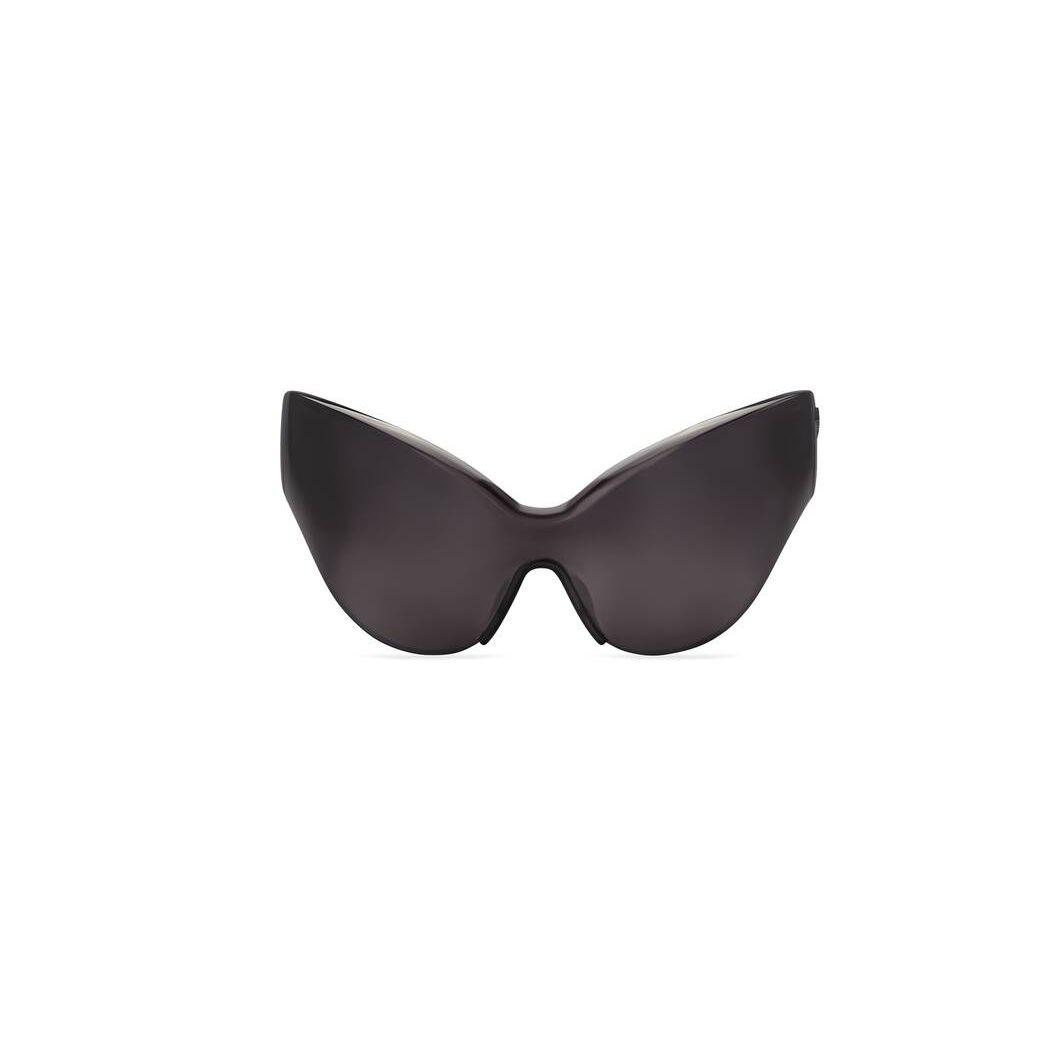 Women\'s Balenciaga Mask Cat Sunglasses Black | 4183WDZTA