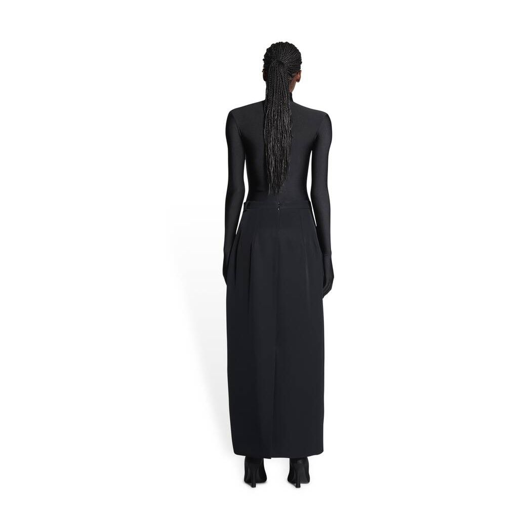 Women's Balenciaga Maxi Loose Skirts Black | 3790THMKO