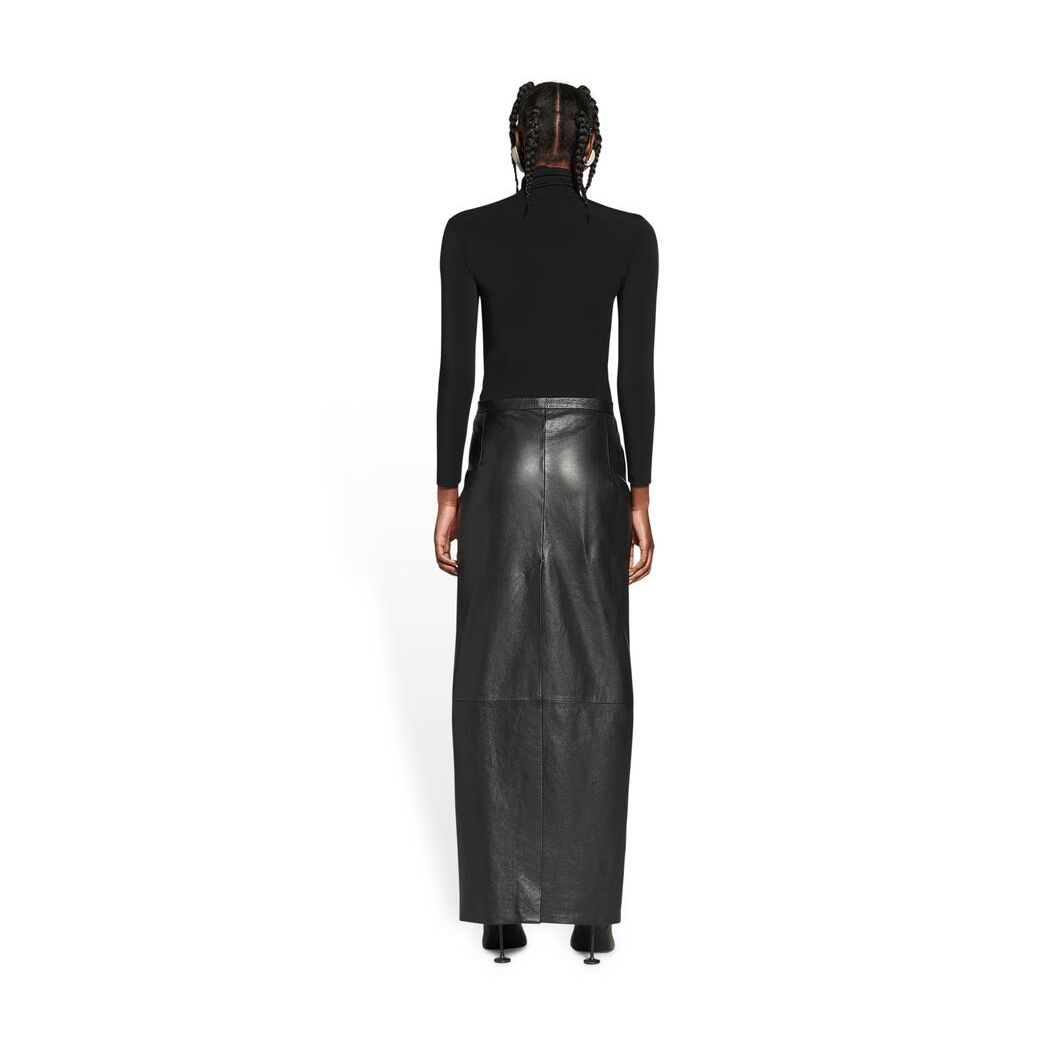 Women's Balenciaga Maxi Tube Skirts Black | 4185MDEHW