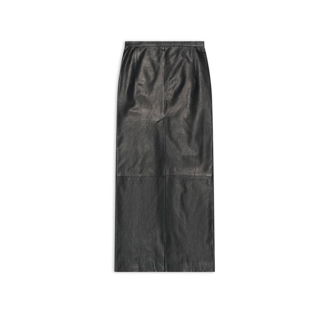 Women's Balenciaga Maxi Tube Skirts Black | 4185MDEHW