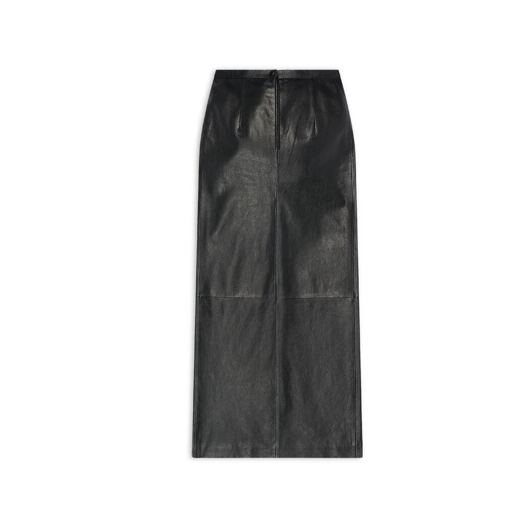 Women's Balenciaga Maxi Tube Skirts Black | 4185MDEHW