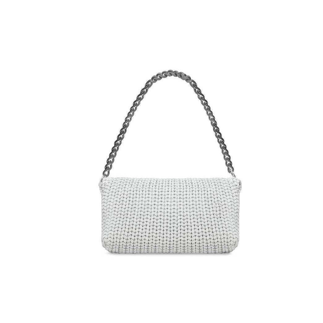 Women's Balenciaga Metro Medium Tote Off Shoulder Bags White | 3058RDFEW