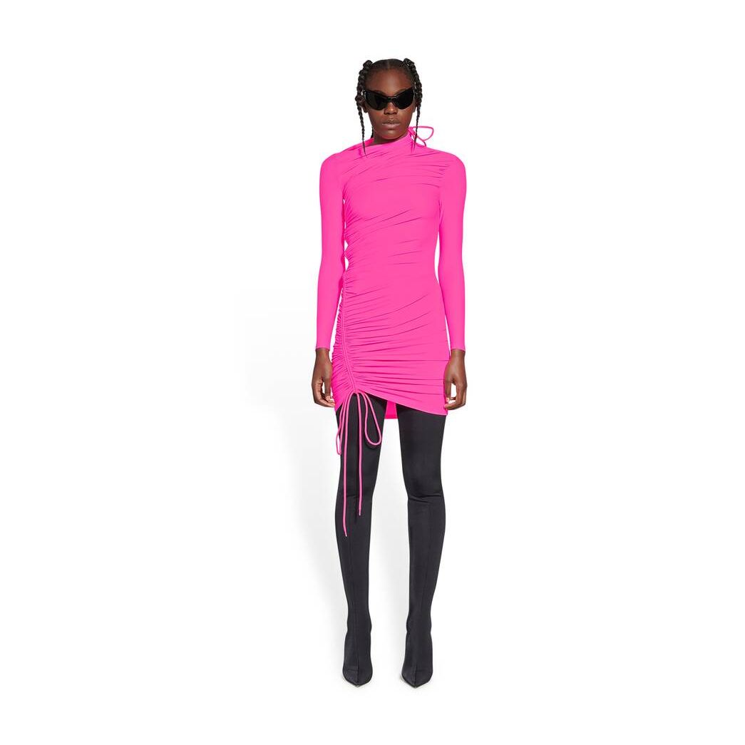 Women\'s Balenciaga Mini Dress Skirts Pink | 3056LHJZN