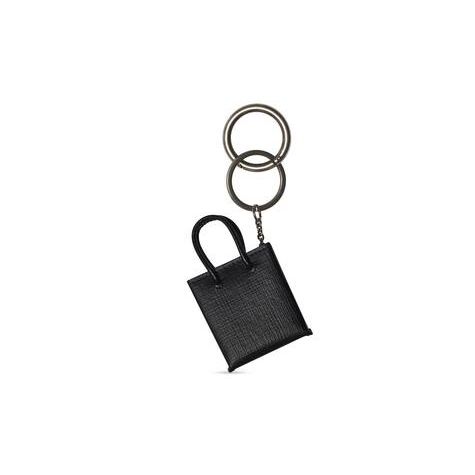 Women's Balenciaga Mini Shopping Keyrings Black | 3176WYHDV