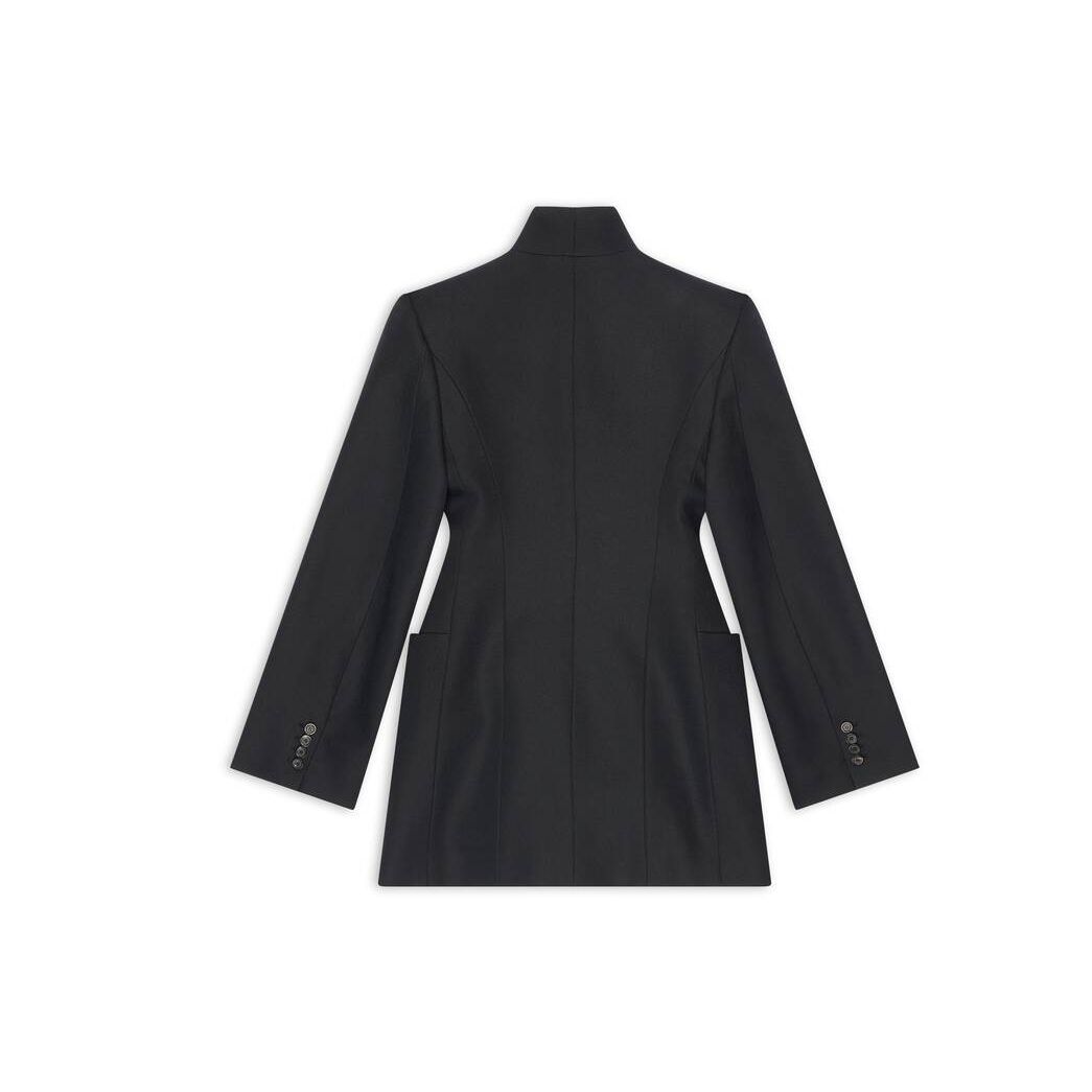 Women's Balenciaga Minimal Hourglass Jackets Black | 5690QUGCX