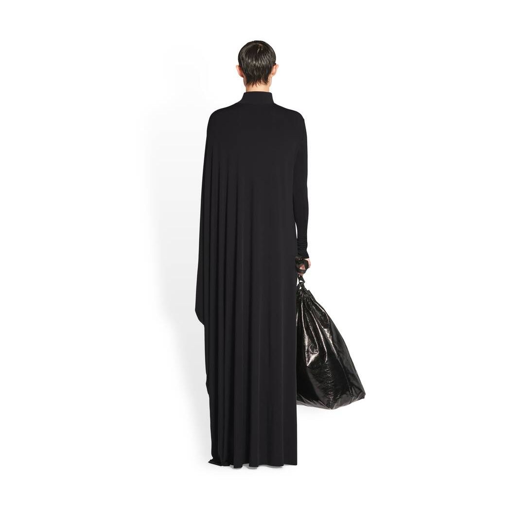 Women's Balenciaga Minimal Maxi Dress Skirts Black | 5274KLDQT