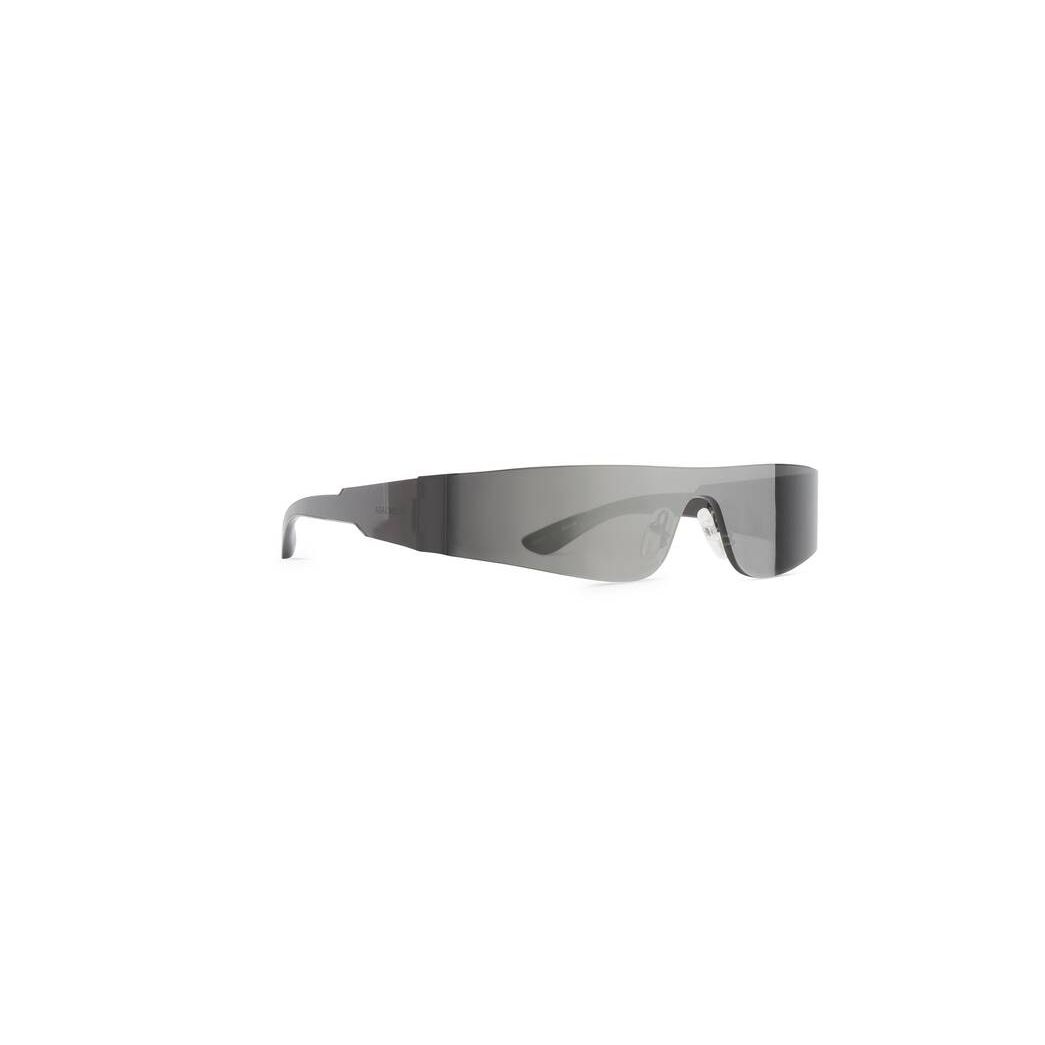 Women's Balenciaga Mono Rectangle Sunglasses Silver | 5918RSPYW