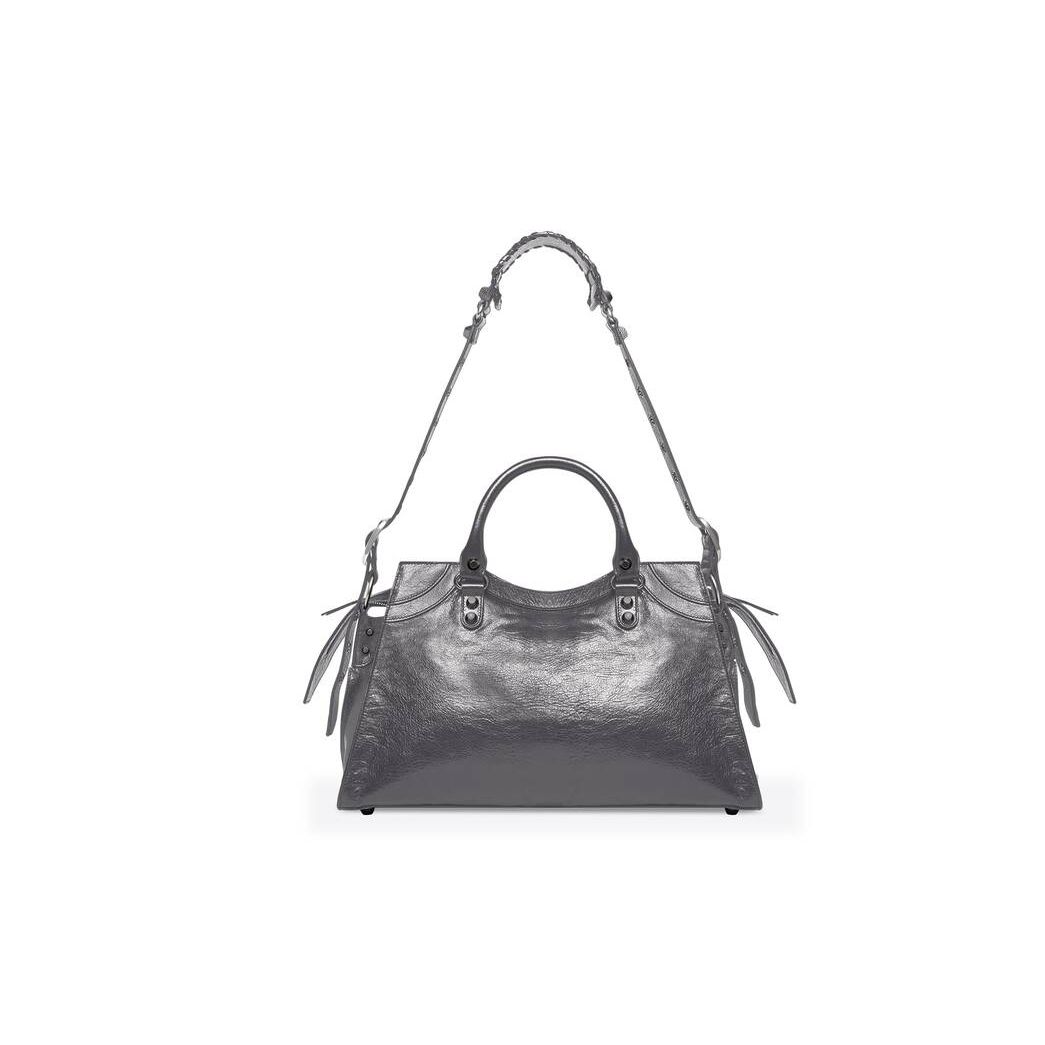 Women's Balenciaga Neo Cagole City Handbag Dark Grey | 8094RLODK