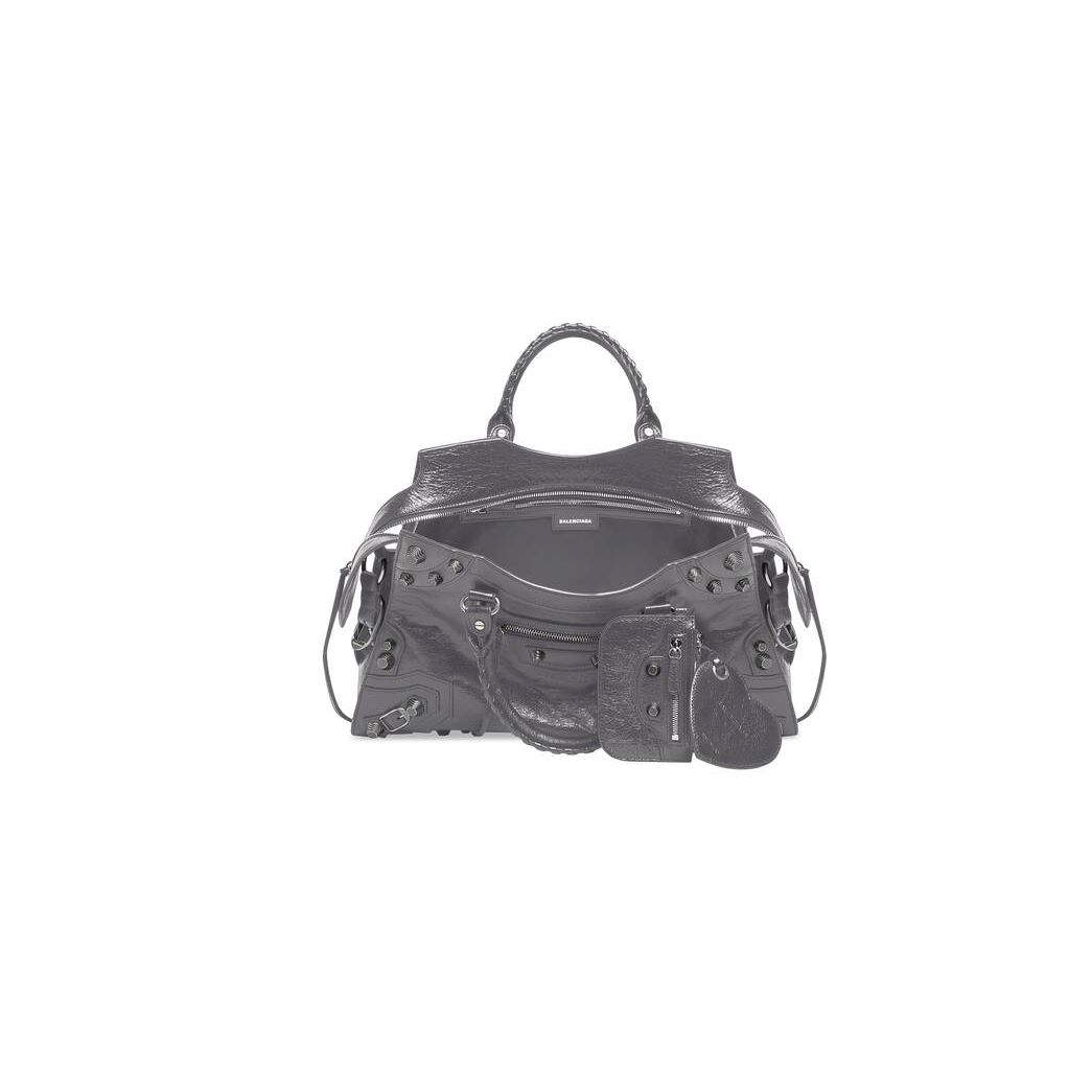 Women's Balenciaga Neo Cagole City Handbag Dark Grey | 8094RLODK