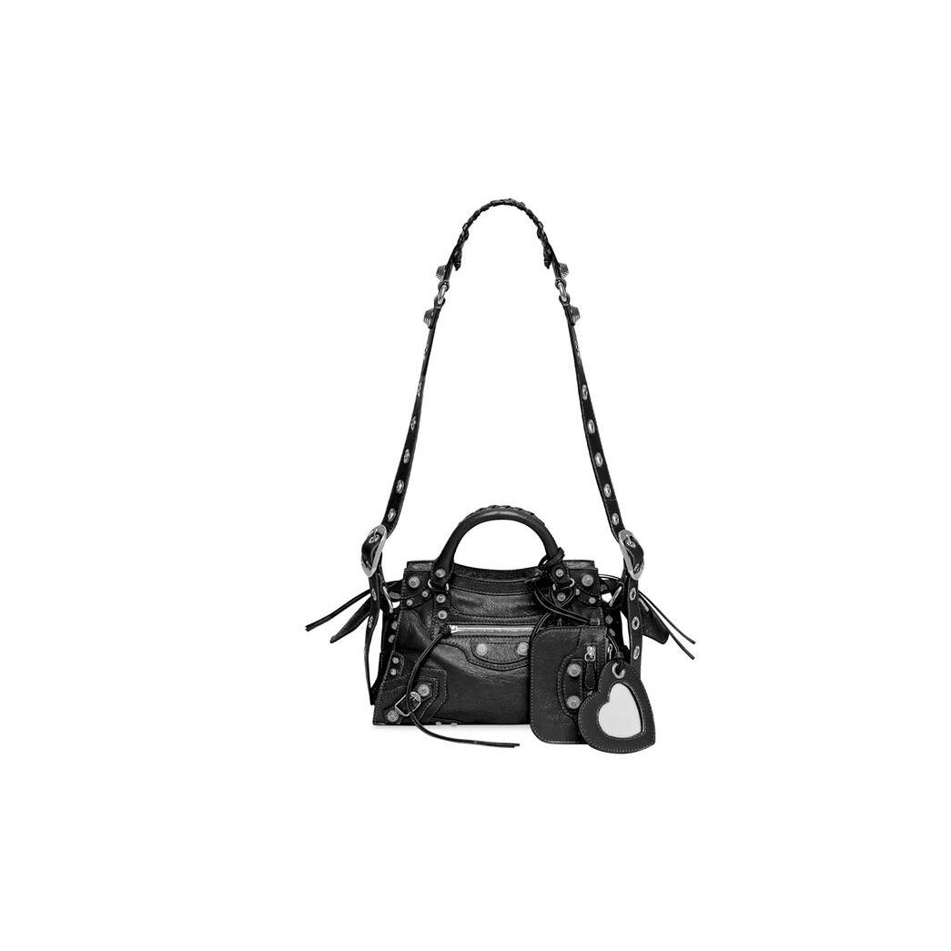 Women\'s Balenciaga Neo Cagole Xs Handbag Black | 8759HPMOA