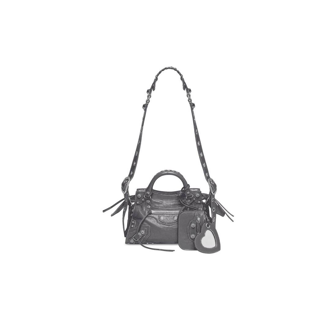 Women\'s Balenciaga Neo Cagole Xs Handbag Dark Grey | 9140JXMKA