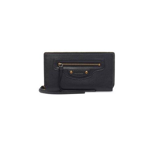 Women's Balenciaga Neo Classic Continental Wallets Black | 0349ZUFDN