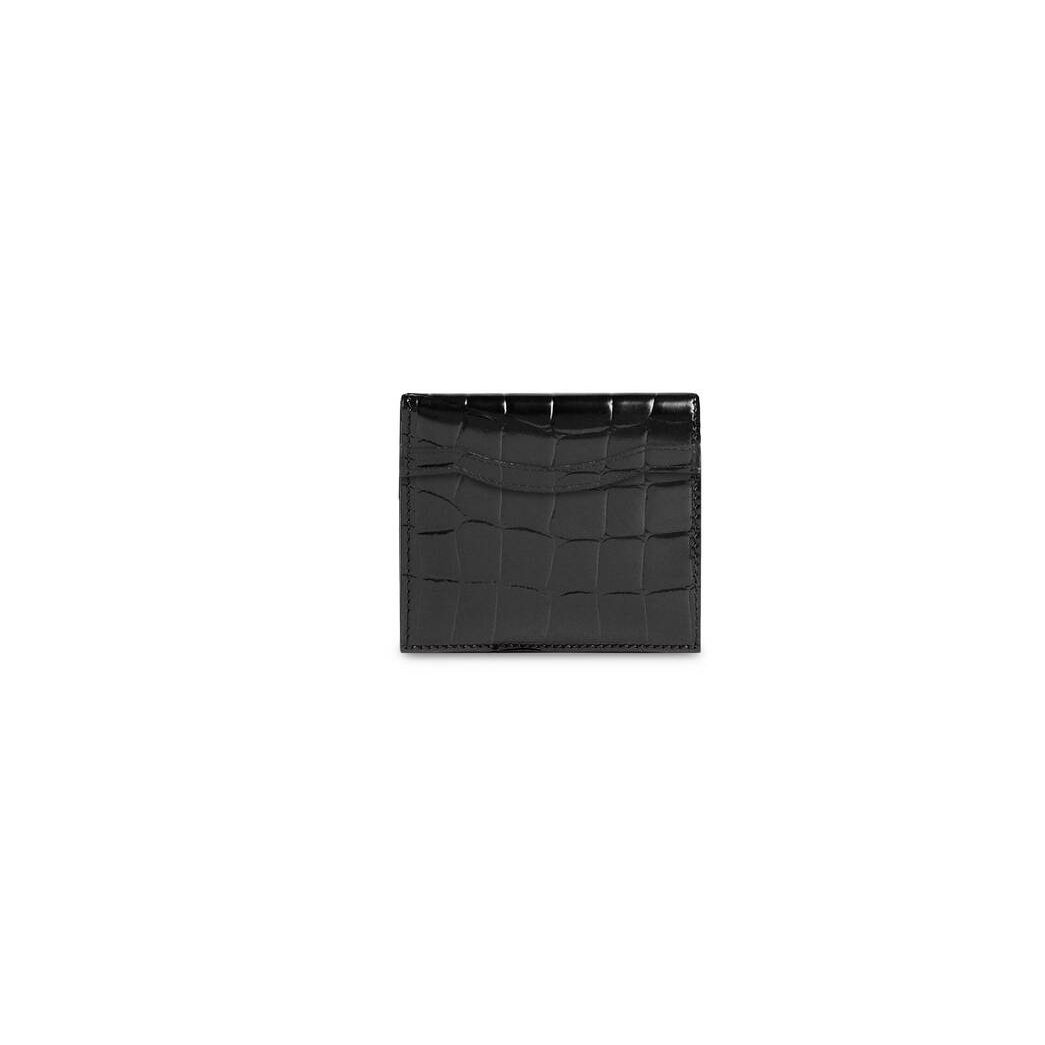 Women's Balenciaga Neo Classic Flap Coin And Card Holder Wallets Black | 5291JFPBG