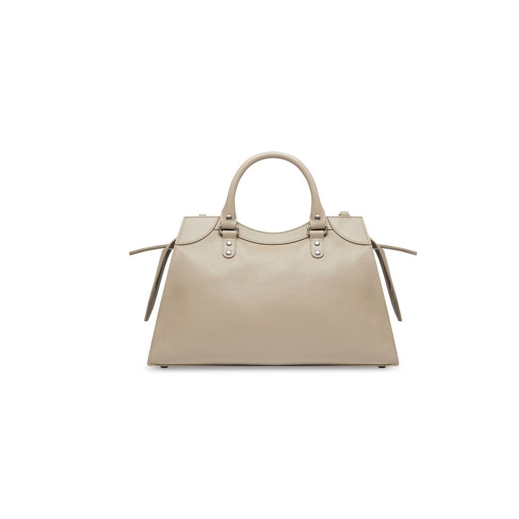 Women's Balenciaga Neo Classic Handbag Beige | 9321WGKPA