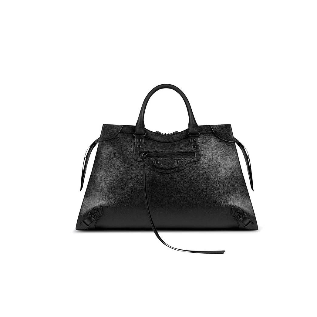 Women's Balenciaga Neo Classic Large Handbag Black | 2463AZCIU