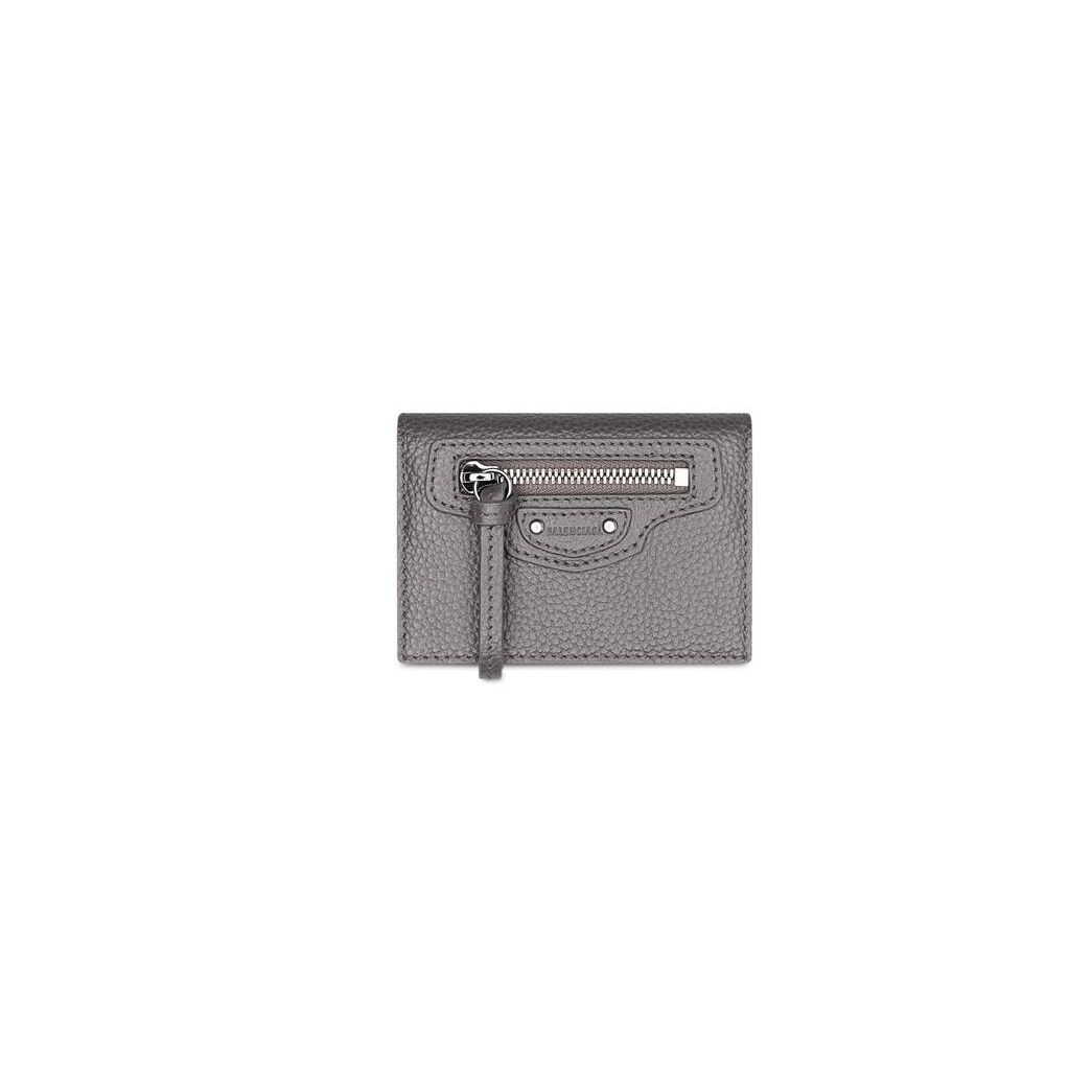 Women\'s Balenciaga Neo Classic Mini Wallets Dark Grey | 5904BYGSF