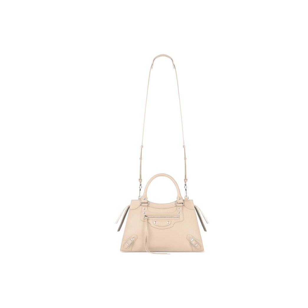 Women's Balenciaga Neo Classic Small Handbag Cream | 8062UZXLY