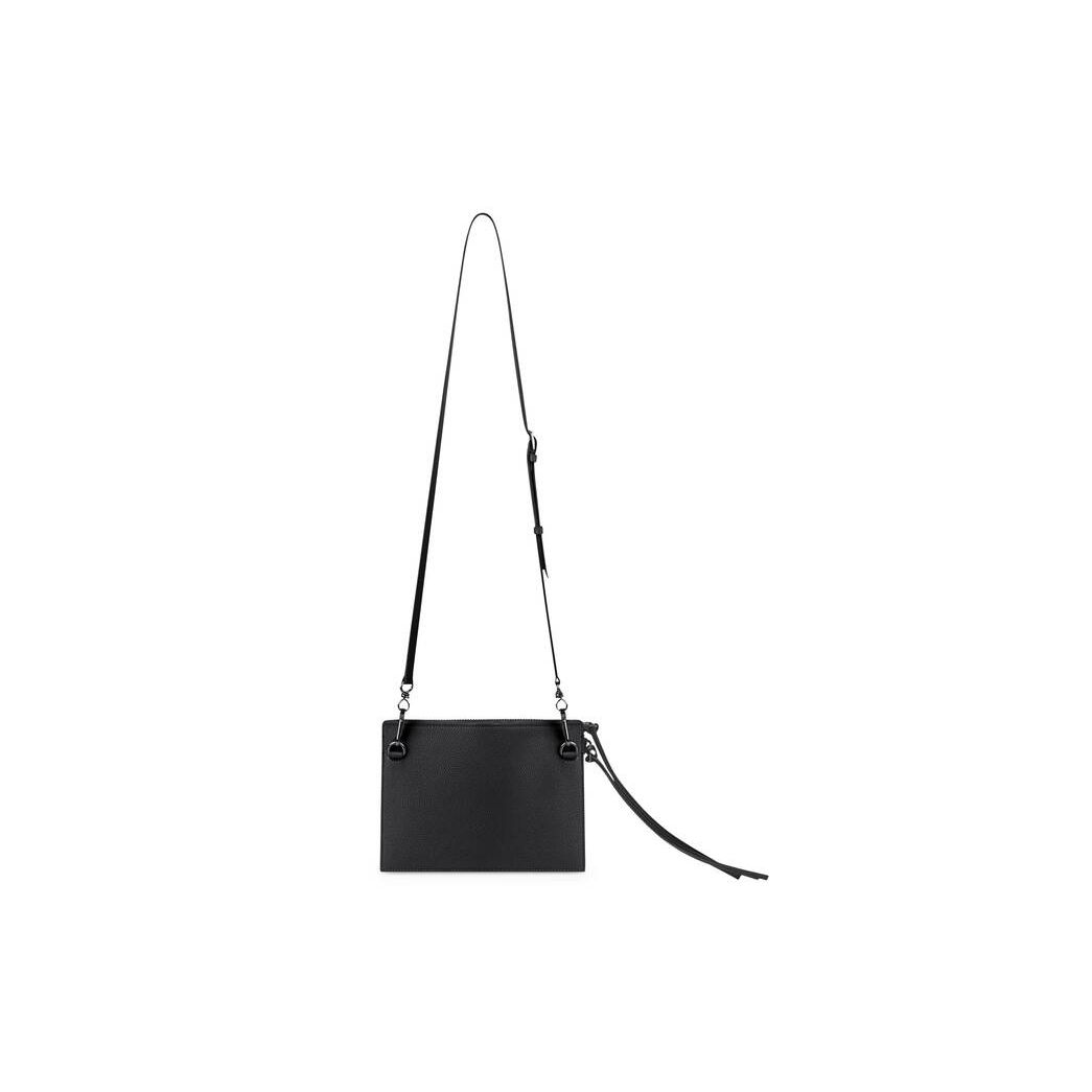 Women's Balenciaga Neo Classic Small Pouch With Strap Pouches Black | 9324UYQPC