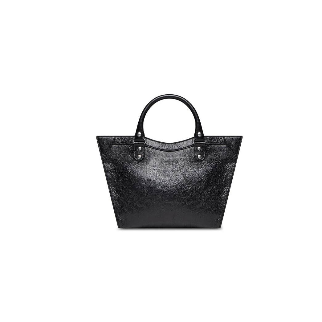 Women's Balenciaga Neo Classic Upside Down Medium East-west Tote Bags Black | 1462EFPBS