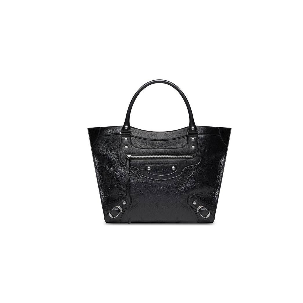 Women\'s Balenciaga Neo Classic Upside Down Large East-west Tote Bags Black | 3465SDZEI