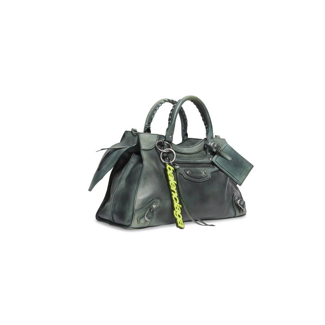 Women's Balenciaga Neo Classic Used Handbag Green | 1085APHLY