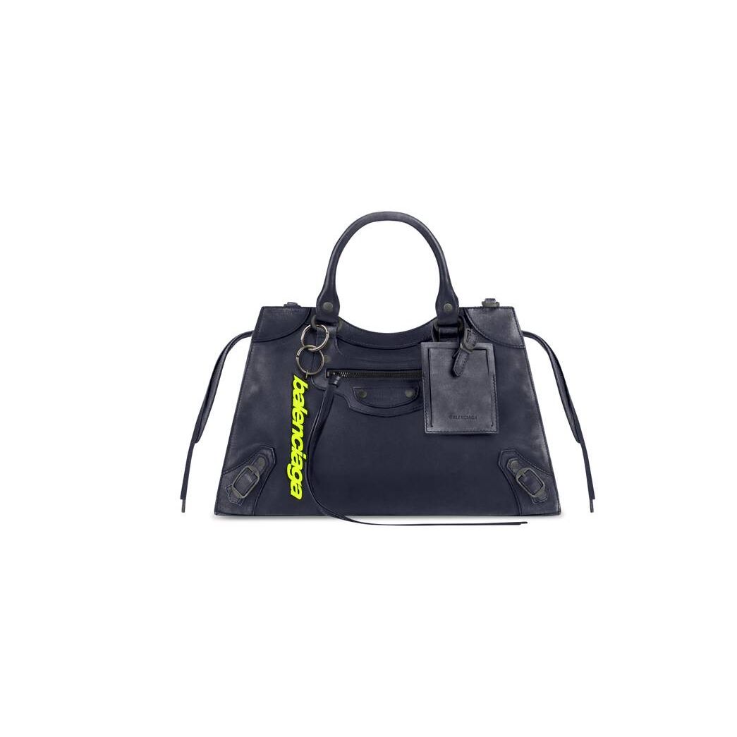 Women\'s Balenciaga Neo Classic Used Handbag Indigo | 6850ILAUT