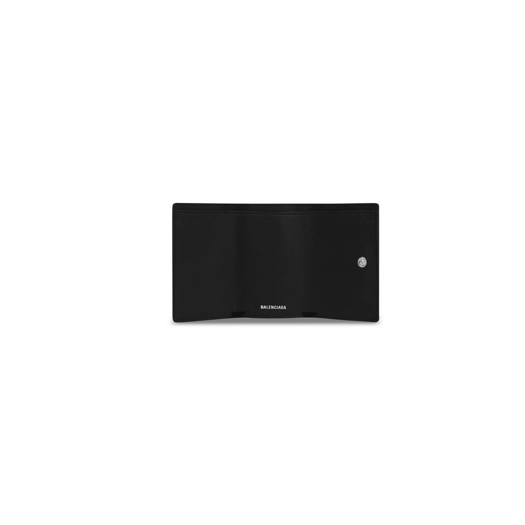 Women's Balenciaga Papier Mini Wallets Black | 5407SVLUY