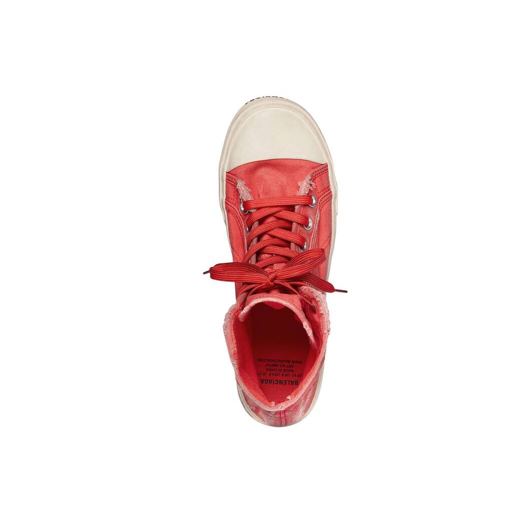 Women's Balenciaga Paris High Tops Sneakers Red | 7105XREIQ