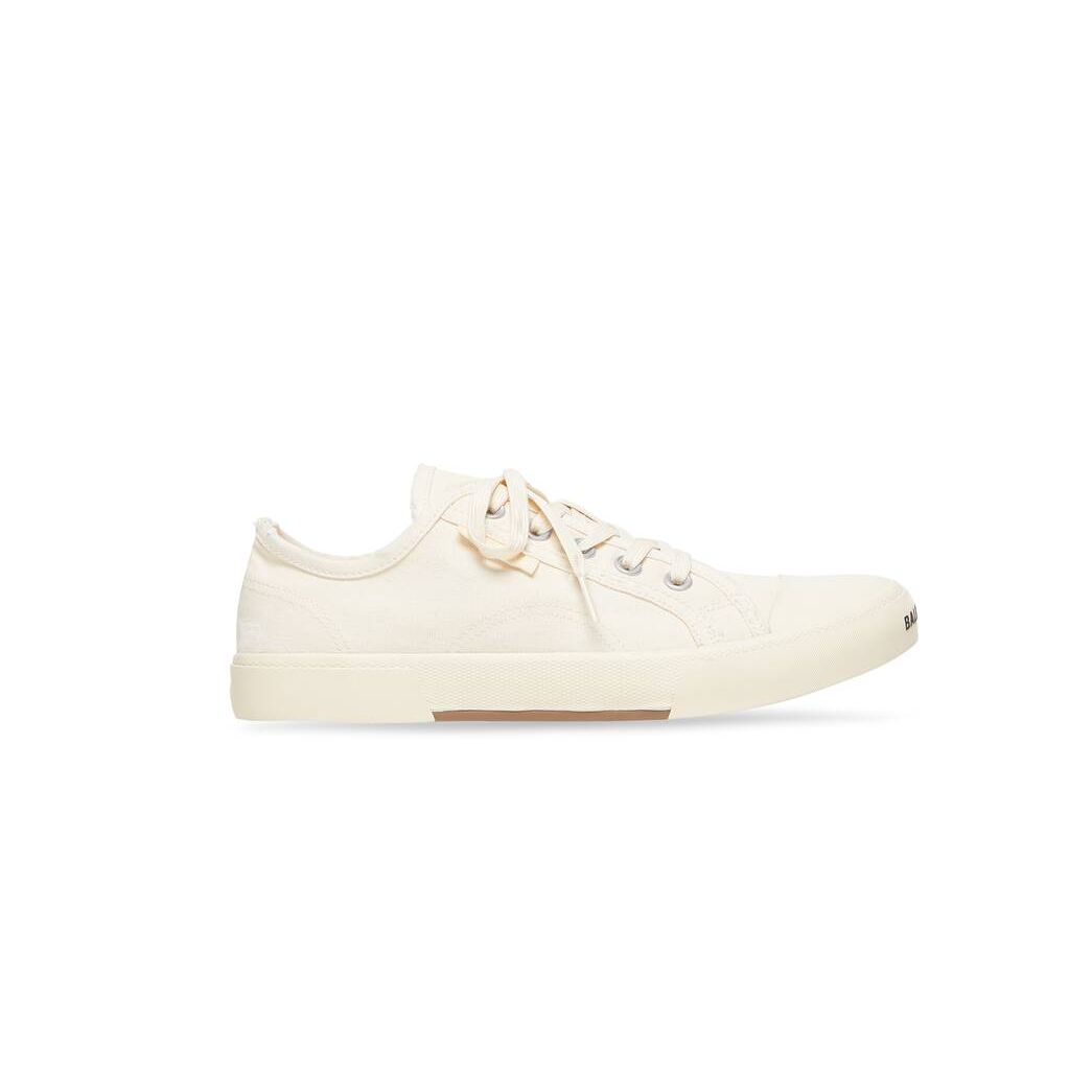 Women\'s Balenciaga Paris Low Tops Sneakers White | 2846KRSEM