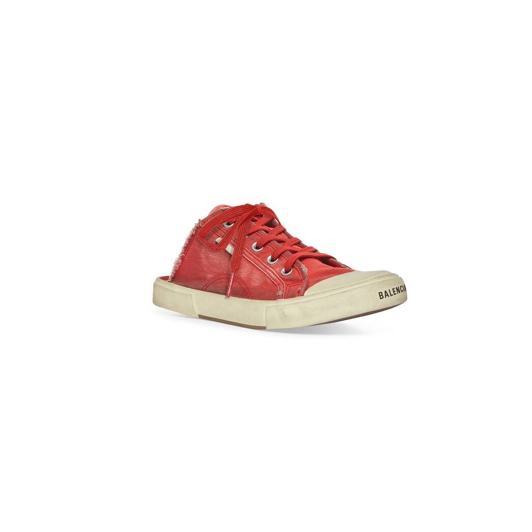 Women's Balenciaga Paris Mule Sneakers Red | 0795RXTUL