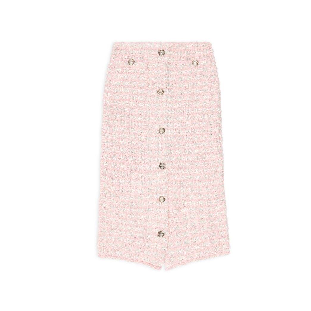 Women's Balenciaga Pastel Floral Pleated Drawstring Skirts Pink | 8074EZXAW